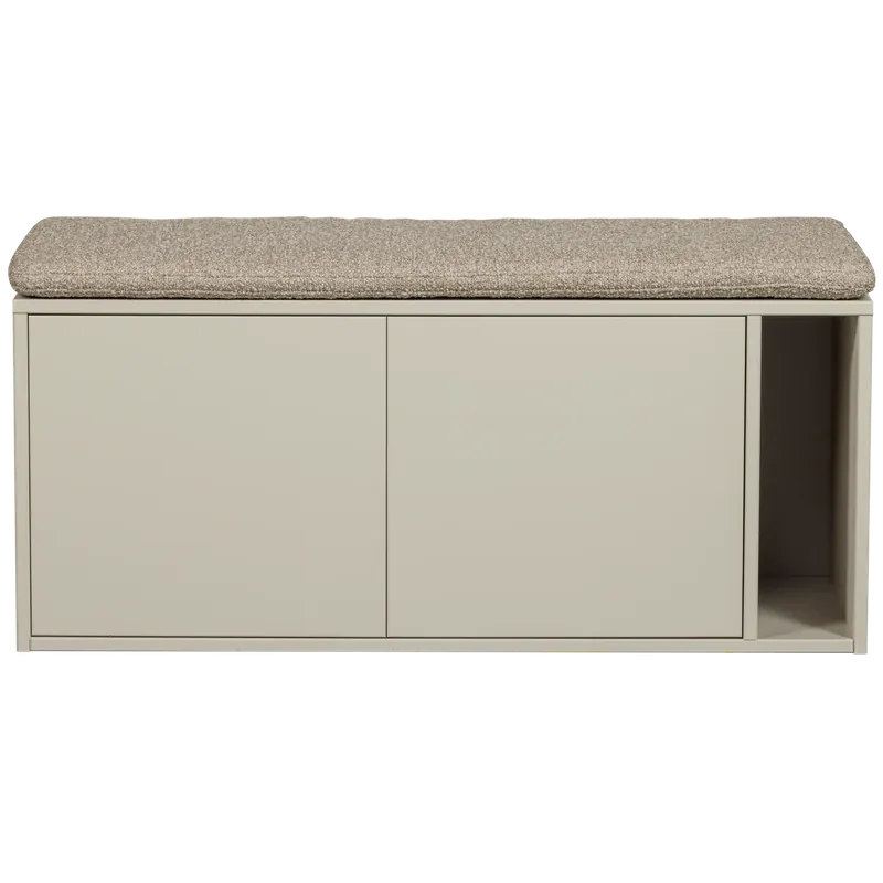 Vtwonen SETTLE DOWN TV MEUBEL/BANKJE 108CM DUST MET ZITKUSSEN [fsc]